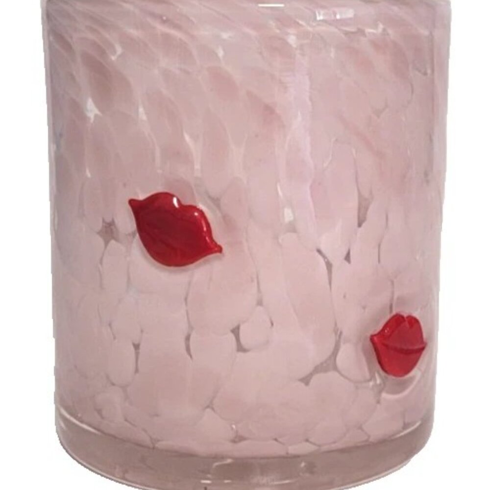 Anthro Inspired Blush Pink Lip Cocktail Glasses – Chic Pop Art Barware
